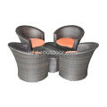 5 pcs modern taman bunga rotan furnitur outdoor